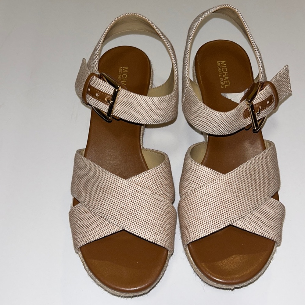MICHAEL Michael Kors Espadrille Canvas Wedges
